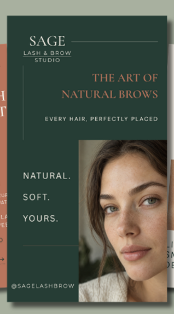 SAGE natural brows Story template